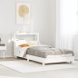 vidaXL Letto senza Materasso Bianco 90x200 cm Legno Massello di Pino vidaXL Letto senza Materasso Bianco 90x200 cm Legno Massello di Pino