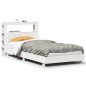 vidaXL Letto senza Materasso Bianco 90x200 cm Legno Massello di Pino vidaXL Letto senza Materasso Bianco 90x200 cm Legno Massello di Pino