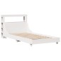 vidaXL Letto senza Materasso Bianco 90x200 cm Legno Massello di Pino vidaXL Letto senza Materasso Bianco 90x200 cm Legno Massello di Pino