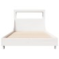 vidaXL Letto senza Materasso Bianco 75x190 in Legno Massello di Pino vidaXL Letto senza Materasso Bianco 75x190 in Legno Massello di Pino