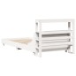 vidaXL Letto senza Materasso Bianco 75x190 in Legno Massello di Pino vidaXL Letto senza Materasso Bianco 75x190 in Legno Massello di Pino