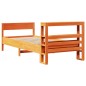 vidaXL Letto senza Materasso Marrone Cera 75x190 cm in Legno di Pino vidaXL Letto senza Materasso Marrone Cera 75x190 cm in Legno di Pino