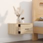 Comodino a Muro Rovere Sonoma 50x36x25 cm Comodino a Muro Rovere Sonoma 50x36x25 cm