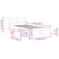 vidaXL Giroletto con Testiera Rovere Sonoma 90x190cm Legno Multistrato vidaXL Giroletto con Testiera Rovere Sonoma 90x190cm Legno Multistrato