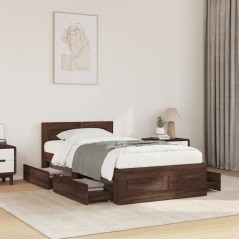 vidaXL Giroletto Testiera Rovere Marrone 75x190 cm Legno Multistrato