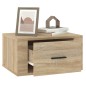 Comodino a Muro Rovere Sonoma 50x36x25 cm Comodino a Muro Rovere Sonoma 50x36x25 cm