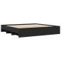 vidaXL Giroletto Nero 200x200 cm in Legno Multistrato vidaXL Giroletto Nero 200x200 cm in Legno Multistrato