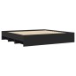 vidaXL Giroletto Nero 200x200 cm in Legno Multistrato vidaXL Giroletto Nero 200x200 cm in Legno Multistrato
