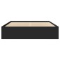 vidaXL Giroletto Nero 150x200 cm in Legno Multistrato vidaXL Giroletto Nero 150x200 cm in Legno Multistrato