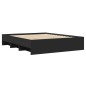 vidaXL Giroletto Nero 150x200 cm in Legno Multistrato vidaXL Giroletto Nero 150x200 cm in Legno Multistrato