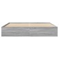 vidaXL Giroletto Grigio Sonoma 200x200 cm in Legno Multistrato