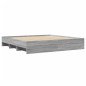 vidaXL Giroletto Grigio Sonoma 200x200 cm in Legno Multistrato