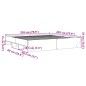 vidaXL Giroletto Grigio Sonoma 200x200 cm in Legno Multistrato