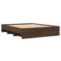 vidaXL Giroletto senza Materasso Rovere Marrone 160x200 cm Truciolato vidaXL Giroletto senza Materasso Rovere Marrone 160x200 cm Truciolato