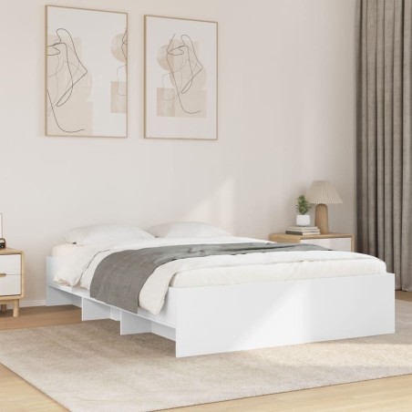 vidaXL Giroletto Bianco 140x200 cm in Legno Multistrato