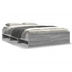 vidaXL Giroletto Grigio Sonoma 140x200 cm in Legno Multistrato