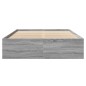 vidaXL Giroletto Grigio Sonoma 140x200 cm in Legno Multistrato vidaXL Giroletto Grigio Sonoma 140x200 cm in Legno Multistrato