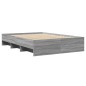 vidaXL Giroletto Grigio Sonoma 140x200 cm in Legno Multistrato vidaXL Giroletto Grigio Sonoma 140x200 cm in Legno Multistrato
