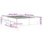 vidaXL Giroletto Grigio Sonoma 140x200 cm in Legno Multistrato vidaXL Giroletto Grigio Sonoma 140x200 cm in Legno Multistrato