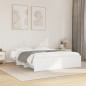 vidaXL Giroletto senza Materasso Bianco 160x200cm in Legno Multistrato vidaXL Giroletto senza Materasso Bianco 160x200cm in Legno Multistrato