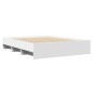 vidaXL Giroletto senza Materasso Bianco 160x200cm in Legno Multistrato vidaXL Giroletto senza Materasso Bianco 160x200cm in Legno Multistrato