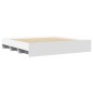 vidaXL Giroletto senza Materasso Bianco 180x200 cm Legno Multistrato
