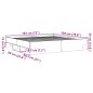 vidaXL Giroletto senza Materasso Bianco 180x200 cm Legno Multistrato