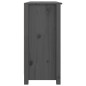 Credenza Grigia 100x35x74 cm in Legno Massello di Pino Credenza Grigia 100x35x74 cm in Legno Massello di Pino