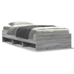 vidaXL Giroletto Grigio Sonoma 100x200 cm in Legno Multistrato