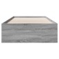 vidaXL Giroletto Grigio Sonoma 100x200 cm in Legno Multistrato