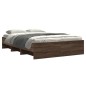 vidaXL Giroletto senza Materasso Rovere Marrone 140x190 cm Truciolato vidaXL Giroletto senza Materasso Rovere Marrone 140x190 cm Truciolato