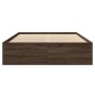 vidaXL Giroletto senza Materasso Rovere Marrone 140x190 cm Truciolato vidaXL Giroletto senza Materasso Rovere Marrone 140x190 cm Truciolato
