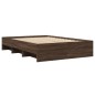vidaXL Giroletto senza Materasso Rovere Marrone 140x190 cm Truciolato vidaXL Giroletto senza Materasso Rovere Marrone 140x190 cm Truciolato