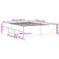 vidaXL Giroletto senza Materasso Rovere Marrone 140x190 cm Truciolato vidaXL Giroletto senza Materasso Rovere Marrone 140x190 cm Truciolato