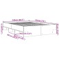 vidaXL Giroletto Grigio Cemento 120x190 cm in Legno Multistrato vidaXL Giroletto Grigio Cemento 120x190 cm in Legno Multistrato