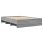 vidaXL Giroletto Grigio Sonoma 135x190 cm in Legno Multistrato vidaXL Giroletto Grigio Sonoma 135x190 cm in Legno Multistrato