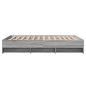 vidaXL Giroletto Grigio Sonoma 135x190 cm in Legno Multistrato vidaXL Giroletto Grigio Sonoma 135x190 cm in Legno Multistrato