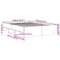 vidaXL Giroletto Grigio Sonoma 135x190 cm in Legno Multistrato vidaXL Giroletto Grigio Sonoma 135x190 cm in Legno Multistrato