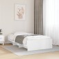 vidaXL Giroletto Bianco 90x190 cm in Legno Multistrato vidaXL Giroletto Bianco 90x190 cm in Legno Multistrato