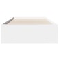 vidaXL Giroletto Bianco 90x190 cm in Legno Multistrato vidaXL Giroletto Bianco 90x190 cm in Legno Multistrato