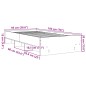 vidaXL Giroletto Bianco 90x190 cm in Legno Multistrato vidaXL Giroletto Bianco 90x190 cm in Legno Multistrato