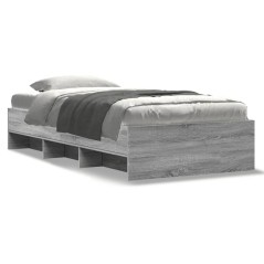 vidaXL Giroletto Grigio Sonoma 75x190 cm in Legno Multistrato