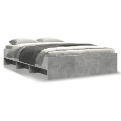 vidaXL Giroletto Grigio Cemento 135x190 cm in Legno Multistrato