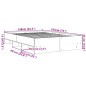 vidaXL Giroletto Grigio Cemento 135x190 cm in Legno Multistrato vidaXL Giroletto Grigio Cemento 135x190 cm in Legno Multistrato
