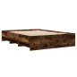 vidaXL Giroletto senza Materasso Rovere Fumo 140x190 cm in Truciolato vidaXL Giroletto senza Materasso Rovere Fumo 140x190 cm in Truciolato