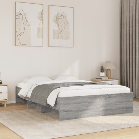 vidaXL Giroletto Grigio Sonoma 120x190 cm in Legno Multistrato