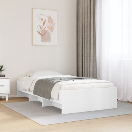 vidaXL Giroletto Bianco 75x190 cm in Legno Multistrato