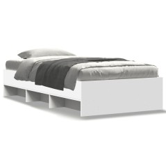 vidaXL Giroletto Bianco 75x190 cm in Legno Multistrato