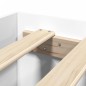 vidaXL Giroletto Bianco 75x190 cm in Legno Multistrato vidaXL Giroletto Bianco 75x190 cm in Legno Multistrato