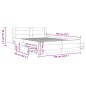 vidaXL Giroletto con Testiera Bianco 135x190 cm in Legno Multistrato vidaXL Giroletto con Testiera Bianco 135x190 cm in Legno Multistrato